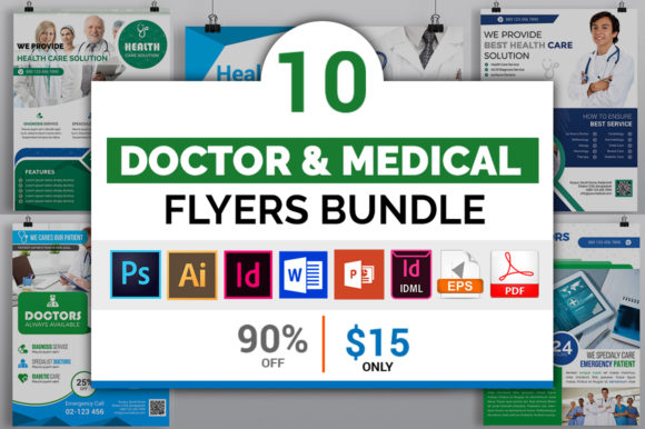 10 Doctor Medical Flyers Bundle for Professional Branding