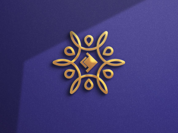 3D Luxury Logo Mockup with Copper Effect – A Must-Have for Professional Branding