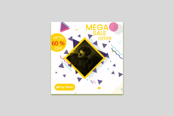Boost Engagement with Mega Sale Offer Social Media Post Design
