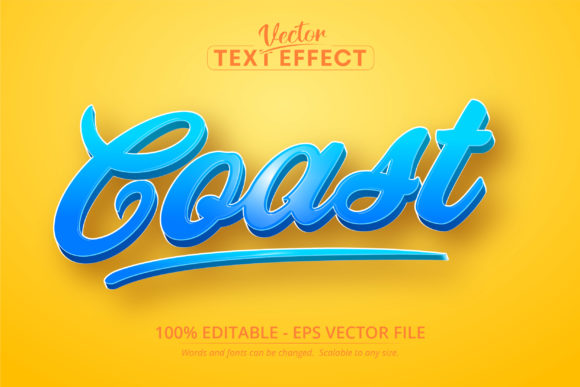 Coast Text, Cartoon Style Text Effect: A Powerful Tool for Creative Professionals
