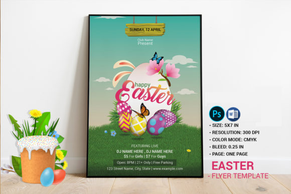 Easter Invitation Flyer Design Ideas