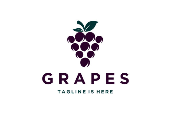 Grape Icon Glyph Design Icon Logo Vector for Creative Projects