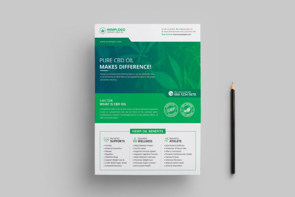 Hemp Product Flyer Template: A Professional Design for Your Business