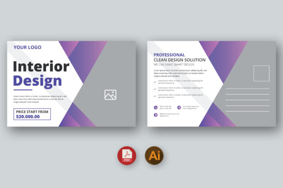 Interior Design Postcard: A Modern Marketing Tool for Creative Businesses
