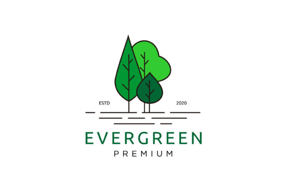 Modern Simple Trees Vector Logo Design: A Versatile Tool for Contemporary Branding