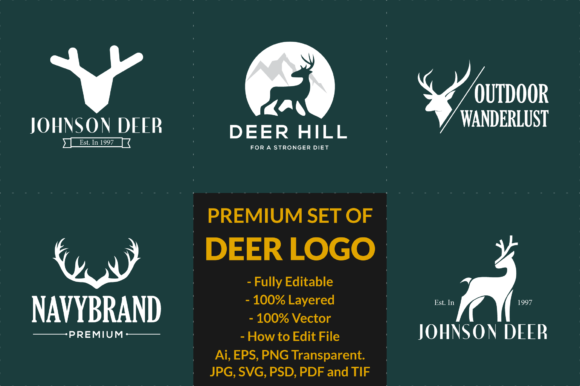 Premium Set of Deer Logo: A Comprehensive Evaluation for Designers and Businesses